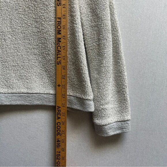 Dolan Anthropologie Silver Shine Metallic Crewneck Textured Sweater Sz S - Picture 7 of 7